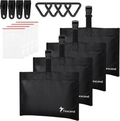 Yexcend 4 Packs Boat Cover Sand Bag Mooring Kit, 600D Marine Grade Polyester…
