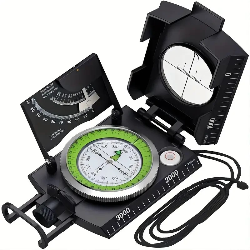 Multifunctional luminous dial Waterproof and fog-proof Accurate military compass
