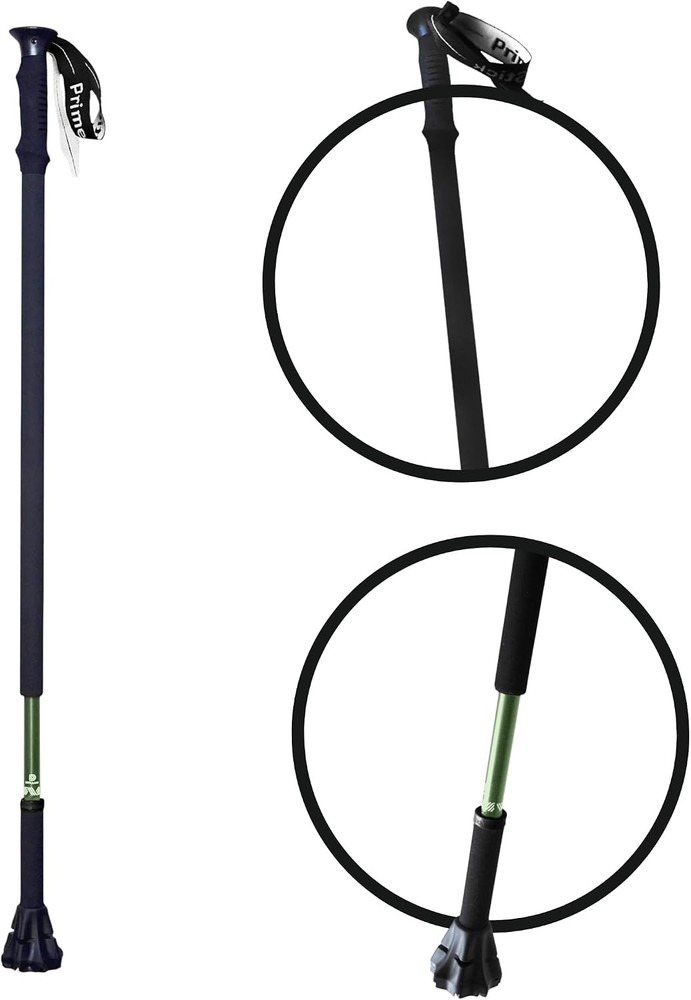 Lightweight Adjustable Walking Stick for Seniors – 1LB, All-Terrain Support