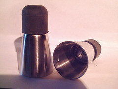 walking stick tip stainless steel with replaceable rubber bottom for a big stick