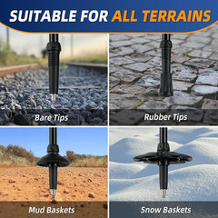 Lightweight Collapsible Kids Hiking Poles – Retractable Kids Hiking Stick, Teles
