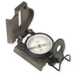 New NDUR Metal Lensatic Compass 51500 Sighting Slot Sighting Wire Rotating Bezel