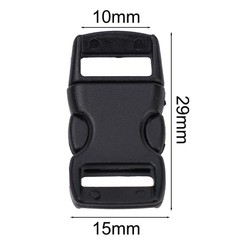 Plastic Buckle Plastic Buckle Practical Umbrella Rope Black Buckle-Paracord