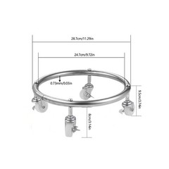Mobile Gas Cylinder Stand Featuring Locking Rollers For Outdoor Cooking And Use