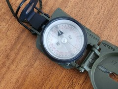Vtg Heavy Duty Model 27 Cammenga U.S. Phosphorescent Military Compass