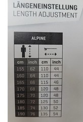 Leki Nordic Walking Speed Pacer Vario HM Carbon Adjustable Poles Silver 115cm