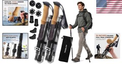 Lightweight Trekking Poles 7075 Aluminum with Cork Grip – Perfect for Travel
