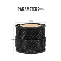 Weather Resistant Reflective Rope for Outdoor Camping 50 Meter Strong Rope