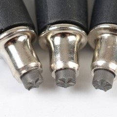 4pcs Replacement Rubber Tips Set Tungsten Rod Tip for Trekking Poles Heavy Duty