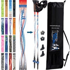 Nordic Walking Poles – True Classic Nordic Glove Grips, Lightweight, Adjustab…