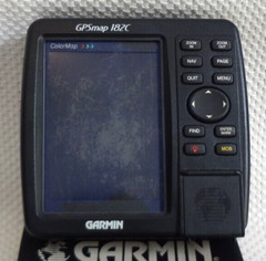 GARMIN GPSMAP 182C MARINE CHART PLOTTER FISHFINDER GPS UNIT w/ SUN COVER