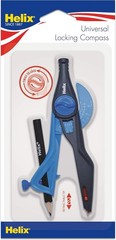 Precision Locking Compass with Retractable Point – Assorted Colors, 6.89″x4.13″