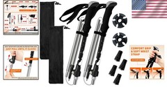 2-Pack Ultralight Trekking Poles – Compact & Durable Hiking Support for Families