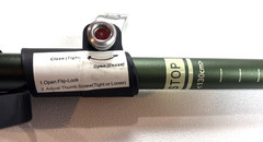 Trekology Trek-Z SE Green Cork Grip Folding Trekking Pole w/ Bag