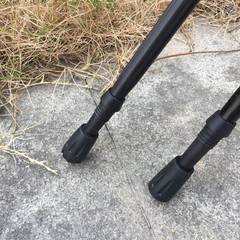 Trekking Pole Accessories Extra Thick and Wear Resisting Rubber Tips Black