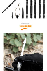 Trekking Pole Travel Walking Stick, Multifunctional Lightweight Aircraft Alumi