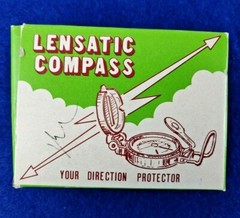Vintage LENSATIC COMPASS Compass in Original Box japan model -300-p mint nos