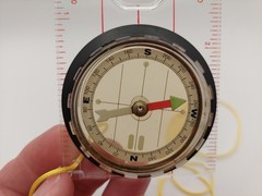 Navigational Pocket Compass w/ Magnifier & Ruler Scale – Hiking Camping Boating