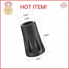 10 Pack Trekking Pole Tips, Hiking Sticks Tips Protectors Fits Most Common Trekk