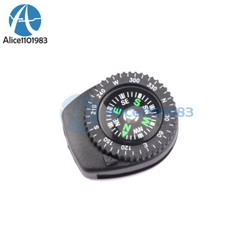 2PCS Mini Clear Liquid-filled Compass w/ Clip Outdoor Molle Backpack Pouches AL