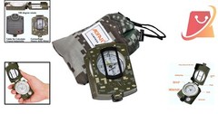 Military Compass Zinc Waterproof 3.1×1.8″ Lensatic Camping Hiking Distance Tool