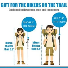 Collapsible Walking Stick for Travel Adjustable Lightweight Trekking Trail Hi…