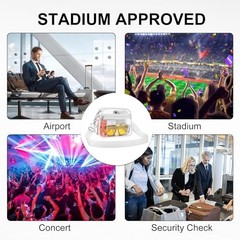 Clear Bag for Stadium Events Clear Sports Fan Handbags Purses with Large White