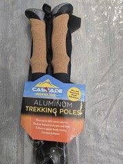 NEW Cascade Mountain Tech Aluminum Quick Lock Trekking Poles Cork Grip