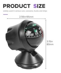 Car Compass,Car Accessories Adjustible Compass for Cars,Universal Automotive