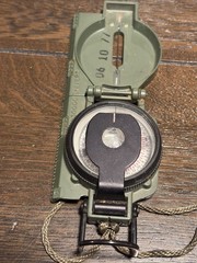 Cammenga Model 3H USGI Military Issue Tritium Lensatic Compass USA Made Green