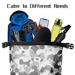 Waterproof Backpack for Men and Women – Roll-Top Floating Dry Bag 35 l Grey