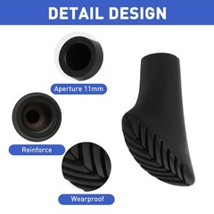 Nordic Walking Pads, 12 Pack / 6 Pairs, High Quality Rubber Pads for Asphalt and…