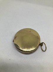 Goldtone Case Water Filled Compass