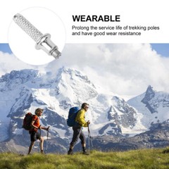 6 PCS Hiking Stick Tips Trekking Pole Parts Outdoor Alpenstock Accessory