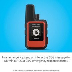 Garmin inReach Mini 2 Portable Satellite Communicator/GPS Navigator – Flame Red