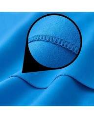 Fit-flip towel / shower cover in microfiber 90×180 cm, blue