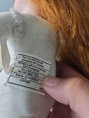 Porcelain Doll 15.5in NJSF Red Hair Character Face Costume Outfit