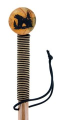 55″/3Pc Detachable Pine Wood Hiking Stick (Bear Design)