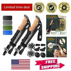Lightweight Adjustable Aluminum Trekking Poles – Perfect for Hiking & Travel