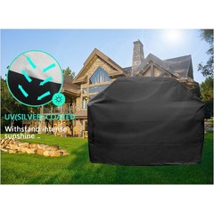 Waterproof Barbecue Grill Cover with Adjustable Fit for Gas Grills Outdoor Use