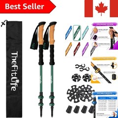 Ergonomic Hiking Poles with 7075 Aluminum & Natural Cork Grip – Ultimate Comfort