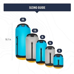 Sea to Summit eVac Ultra-Lightweight Compression Dry Bag, Atoll Blue 3 Liter