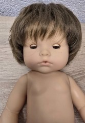 Play doll vinyl doll Götz 40 cm drinking and wet function collector Vintage