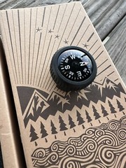 NEW BLACK Prometheus Design Werx (PWD) Wrist Compass Expedition 2.0 PVD