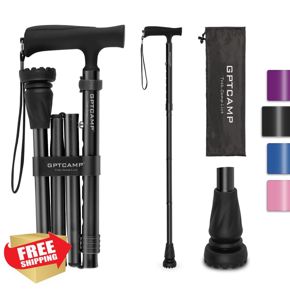 GPTCAMP G2 Walking Stick Black