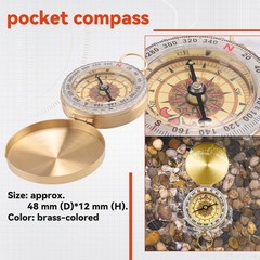 1X(Classic Brass Watch Camping D4C3)6519