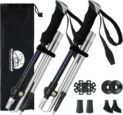 All-Terrain Hiking Poles – Collapsible, Lightweight, 2 Pack with Accessories