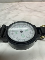 VTG Engneer Lensatic Compass Black Fold Open