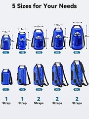 Navy Blue Waterproof Dry Bag – 5L//20L/30L/40L Roll Top 10L – Waterproof