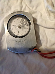 Vintage survey citing compass Suunto KB14-360 compass With leather Case tether